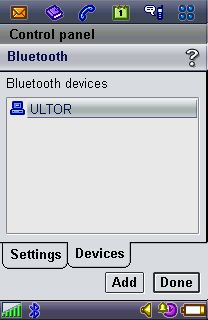Figure 3. Discovered devices do not display their Bluetooth address.