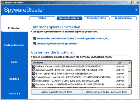 SpyWare Blaster