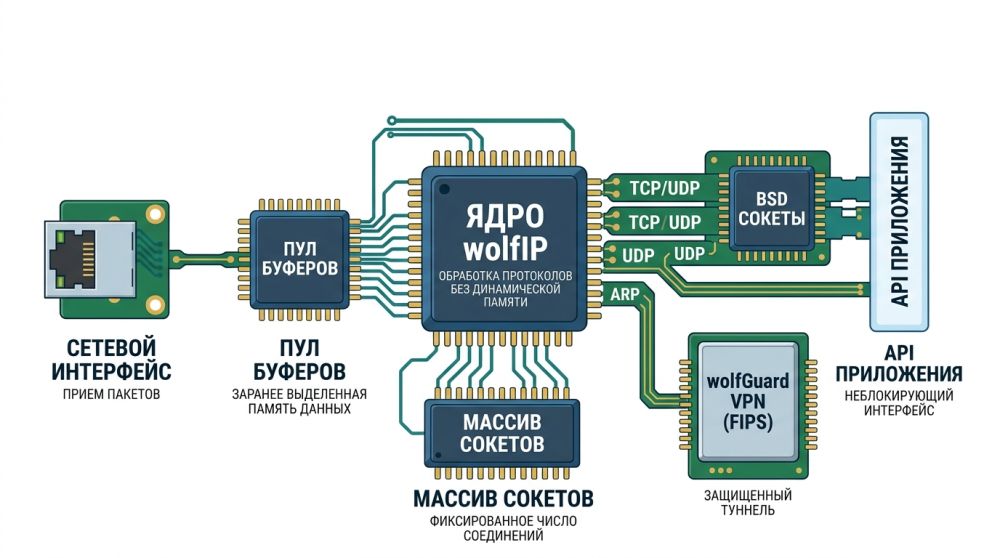 Cхема работы wolfIP