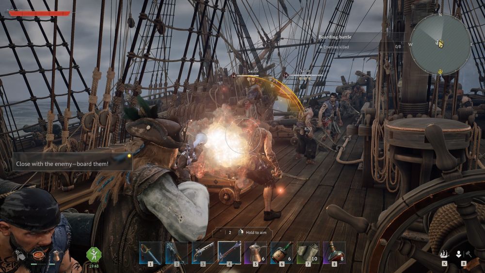 Виндроуз, Windrose, абордаж, сражение на корабле