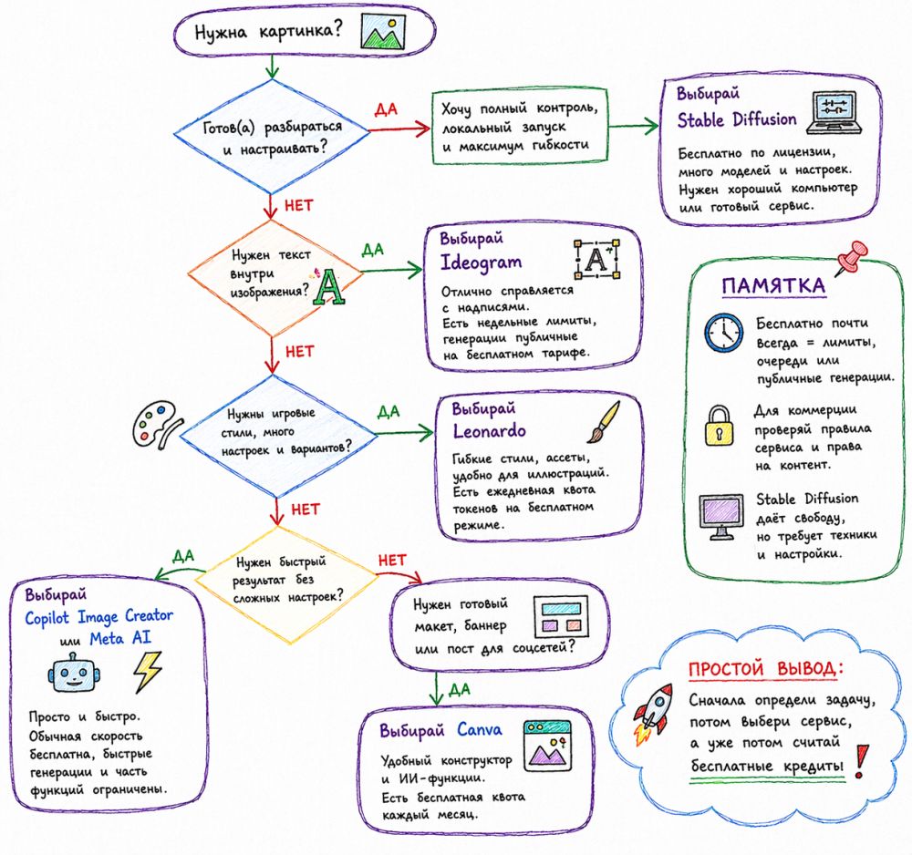 Алгоритм выбора лучшего сервиса для генерации изображений.