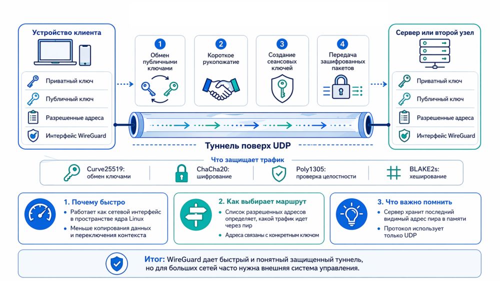 Схема работы WireGuard.
