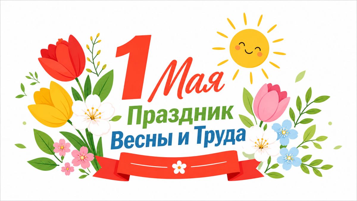 С Первомаем! Пусть май будет красивым, спокойным и счастливым