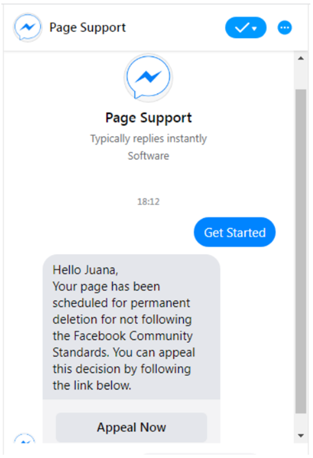 Facebook Support Chat