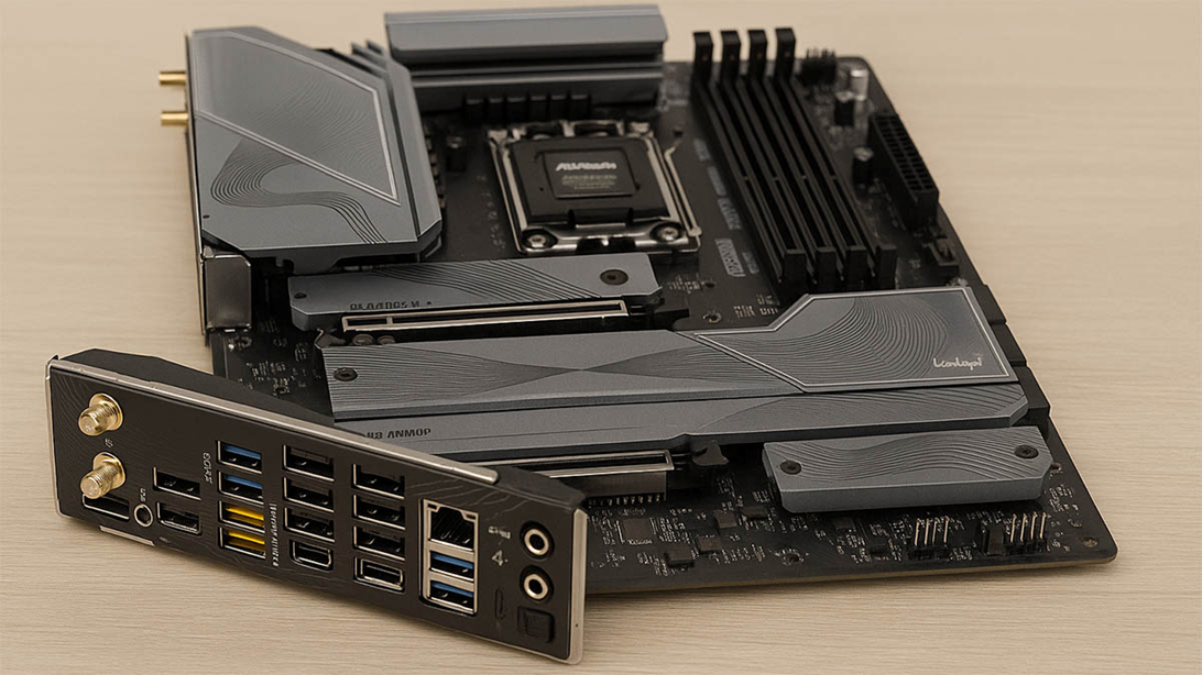 Обзор материнской платы ASRock X870 LiveMixer с 16 USB портами на задней панели