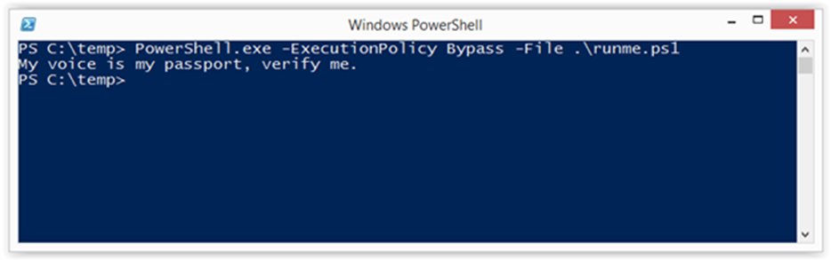 Руководство по обходу политики выполнения power shell