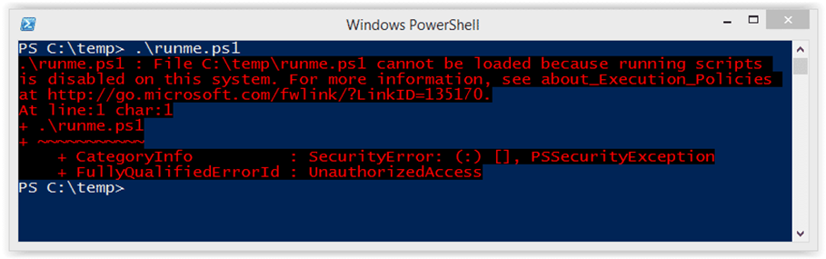 Руководство по обходу политики выполнения power shell
