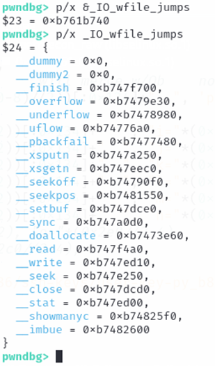 Таблица переходов _IO_wfile_jumps    