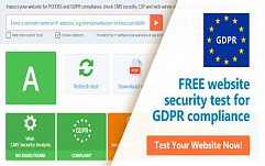 Представлен бесплатный сервис для проверки на соответствие требованиям GDPR